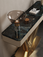 Haute qualité or élégant entrée Console armoire Table salon meubles Villa couloir affichage Table d'appoint avec tiroir