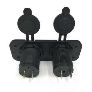 <strong>Power</strong> <strong>Socket</strong> DC 12-24V Waterproof Dual Usb Ports Car Cigarette <strong>Socket</strong> With Cables and <strong>Fuse</strong> - Product Image 2