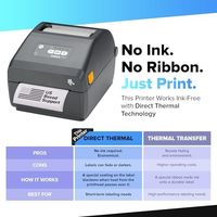 Impresora de Etiquetas Térmica Zebra ZD421, USB, Ethernet, 203 DPI, 4 Pulgadas de Ancho, Reemplazo de GK420d, Impresoras Térmicas