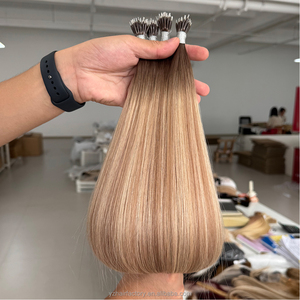 Nano <b>Ring</b> Hair Extensions Russian Cuticle Aligned One Donor Pre Bonded Keratin Italy Glue Human Hair Extension Supplier - Product Image 3