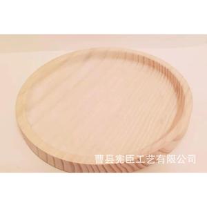 Wooden Round Tray Solid Wood <b>Kitchen</b> Tableware Storage Tray Cao County Heze Made - Product Image 1