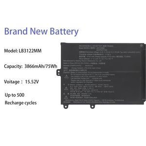 60Wh LB3122MM Batería de repuesto para Computadora Portátil para <span class=keywords><strong>LG</strong></span> <span class=keywords><strong>Gram</strong></span> <span class=keywords><strong>17</strong></span> 15Z90RT Batería 15,52 V 3866mAh - Product Image 2