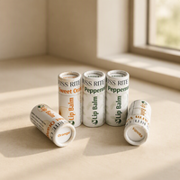 Tube en papier kraft biodégradable de 10 g en gros pour baume à lèvres, contenants cosmétiques, emballage de déodorant, emballage de tube en papier