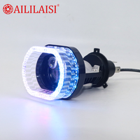 Nouveau projecteur LED universel 1,5 pouce RGB Angel Eye avec couvercle décoratif pour phare, configuration de lentille et ampoule pour I20 Venue