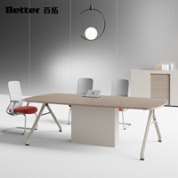 Credenza Modular de Oficina de Madera Sólida Contemporánea Personalizable, Puertas Corredizas Ajustables, Gran Capacidad de Almacenamiento para Uso Comercial