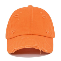 Gorra de béisbol vintage desgastada lavada con logotipo personalizado 100% algodón estilo polo liso en blanco ajustable camión pesca deportes papá sombrero