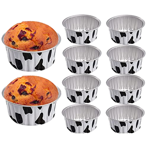 20 Moldes Reutilizables de Papel de Aluminio para Hornear Tedious |   Soportes para Cupcakes y Moldes para Muffins |   Utensilios de Cocina para Repostería de Bodas - Product Image 1