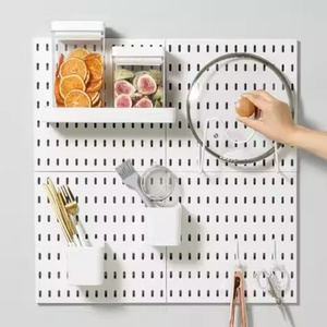 Customized Size Clear Acrylic Silk-Screen Printed Pegboard <b>Wall</b> Panels <b>Wall</b> Organizer Mounting <b>Display</b> Board for Home Office Use - Product Image 4