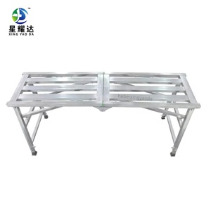 Plateforme de travail pliable en <span class=keywords><strong>aluminium</strong></span> robuste et moderne, escabeau portable à 8 marches, capacité de charge de 150 kg <span class=keywords><strong>pour</strong></span> la construction - Product Image 3