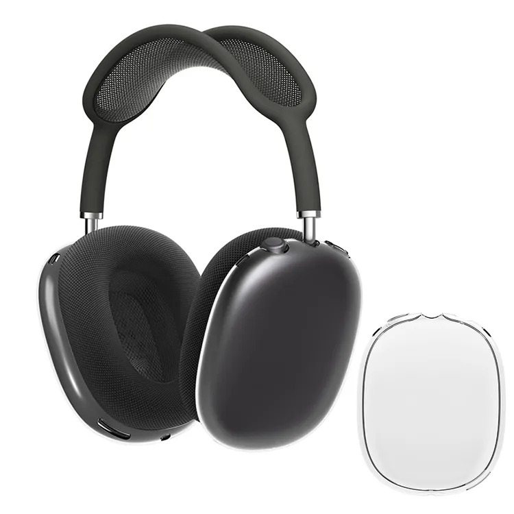 New Wholesale Custom Bulk Slim Soft Cover TPU Silicone Headphone Bag Earphone Cover Case for Airpods Max