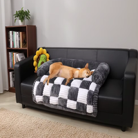 Canapé-lit pour chien et chat, moderne, luxueux, fait main, cousu, écologique, en peluche, confortable, amovible et lavable, vente en gros