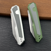 Couteau pliant de poche pour le camping en plein air, outil EDC 7050, lame en acier D2, manche en aluminium et fibre de carbone, couteau de survie et de chasse