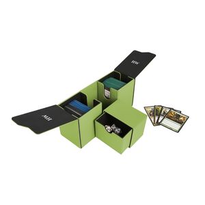 Caja de Juego de Cartas Personalizable Estilo <span class=keywords><strong>Spider</strong></span>-Man, en PU, con Esquinas Cuadradas Verdes, Duradera y Portátil para Oficina/Juegos de Mesa - Product Image 3