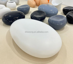 Y046, muebles de Arte Moderno, sofá curvo de piedra alta, silla giratoria de tela en forma de flor de palma para área pública, centro comercial, escuela, Hotel - Product Image 2