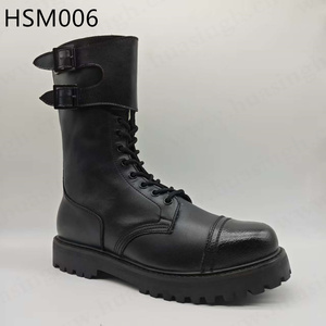 Bottes de <span class=keywords><strong>patrouille</strong></span> de sécurité privée LXG, Training Base 10'' à vendre, style français, double articulation, avec quincaillerie métallique HSM266 - Product Image 4