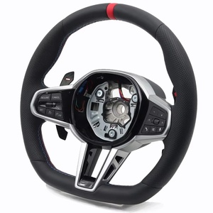 Volante de Cuero Estilo LCI Personalizado para <span class=keywords><strong>BMW</strong></span> F10 F30 G20 G30 G01 G05 M2 M3 G80 M4 G82 M Performance Racing - Product Image 2