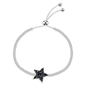 OUXI Modeschmuck Runde Form CZ Zirkonia 23cm lang verstellbare Stern Armbänder für Frauen