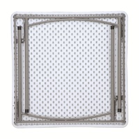 Table à manger rectangulaire, idéale pour les banquets, les pique-niques et l'extérieur ; en plastique, pliable