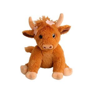 Peluche de Vaca Highland Personalizado con Peso, Aromatizado con Lavanda, Calentable, para Aliviar la Ansiedad y Dormir, Peluche Suave y Relajante - Product Image 1