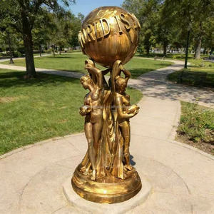 <span class=keywords><strong>Estatuas</strong></span> de Bronce Personalizadas 'El Mundo Es Tuyo' para Decoración de Jardín Exterior, Tamaño Real, <span class=keywords><strong>en</strong></span> Stock, Fundición - Product Image 3