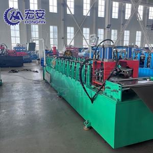 Machine automatique de formage de rouleaux pour panneaux d'étagères et rayonnages de stockage avec boîte de vitesses, pompe PLC et roulement - Product Image 5