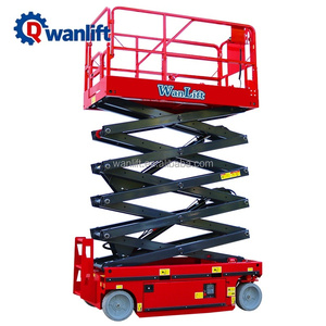 Wanlift CE Certified 6m-16m Electric Hydraulic Scissor Lift Alloy Steel Extendable Platform Self-Propelled Construction - Product Image 1