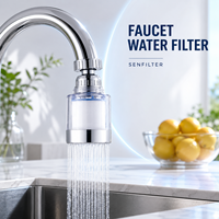 Filtre à eau pour robinet de cuisine à usage domestique de 5 microns avec filtre à sédiments en plastique et boîtier transparent