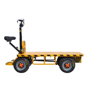 Heavy Duty Cargo 1000kg 1500kg Platform Hand <b>Trolley</b> <b>Flat</b> Cart - Product Image 6