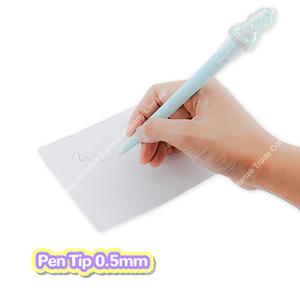 6 Style Cute Can Rotate und Bright Black 0,5mm Custom Cute Gel schreiber Planet Bear Rabbit Cat Scratch Gel schreiber Glitter - Product Image 5