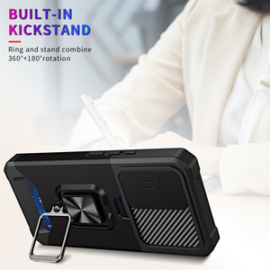 เคสโทรศัพท์เกราะกันช่องเสียบการ์ดกล้องสไลด์สำหรับซัมซุงกาแล็คซี่ A35 A55 A25 A53 A54 A34 <span class=keywords><strong>A23</strong></span>ฝาหลังมีห่วงแม่เหล็ก - Product Image 3