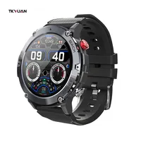 TKYUAN — montre connectée pour les hommes, écran HD de 2022 pouce, 1.32x360, prise en charge des appels, bluetooth, C21, grande mémoire de 360 M, pour les Sports de plein air, nouveau modèle de 128