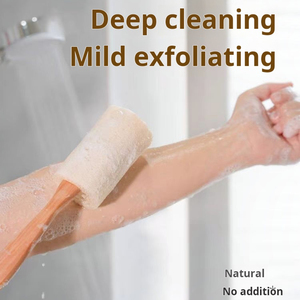 Long Handled Luffa Sponge Bath Scrub Brush Bathroom Supplies Loofah Brush for Bath Brushes Sponges & Scrubbers - Product Image 3