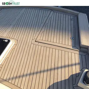 Fonte americana de pvc barco de teak, decoração marinha, aplicar intertravamento, farge sintético, iate, piso