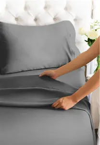 ชุดผ้าปูเตียงขนาดคิงไซส์แบบไมโครไฟร์,ชุดเครื่องนอนแบบรัดมุมนุ่มพิเศษ1800