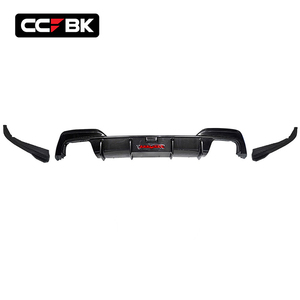 Difusor de Parachoques Trasero de Fibra de Carbono Seca para <span class=keywords><strong>BMW</strong></span> G20 G21 M Sport 320i 325i 330i 340i 2019-2022, Alerones Laterales con Luz de Freno LED - Product Image 2