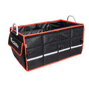 Car Boot Storage Hotsale New Style Customizable Color Car Boot Organizer 1680D Storage Box Car Trunk Organizer Bag Car Trunk Organizer Foldable