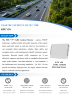 Detektor Insiden Lalu Lintas Hurys RTE V59 Sensor Jarak Fusi Multi-Sensor Deteksi Volume Lalu Lintas dan Antrian Sinyal Lampu Lalu Lintas
