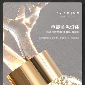 Lámpara de Pared de Cristal de Lujo Moderna y Minimalista de Chenjun, Estilo Italiano, para Dormitorio, Mesita de Noche, Sala de Estar, Lámpara Colgante de Pared - Product Image 6