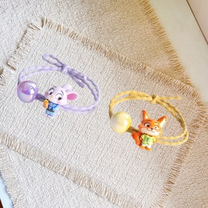Nuovi Elastici per Capelli a Tema Animali Cartoon, Graziosi Accessori per Capelli con Volpe, Coniglio e <span class=keywords><strong>Capra</strong></span> per Bambini - Product Image 3