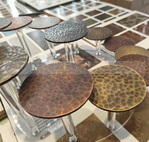 Plaque décorative murale martelée en acier inoxydable SS304 EX263, fabriquée à Foshan, découpe et soudure, norme JIS, épaisseur 0,5-0,8 mm, N°4 - Product Image 1