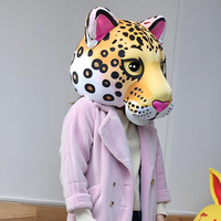 Costume de mascotte personnalisé de la marque Shengye, tête de mascotte en peluche de léopard pour événements, personnage de film, cosplay