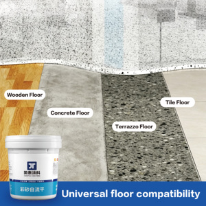 Eco-friendly Waterproof Wear Resistant Epoxy Colored Sand Self-Leveling Floor Coating 5 Year Warranty for Concrete Tile Bathroom - Product Image 1