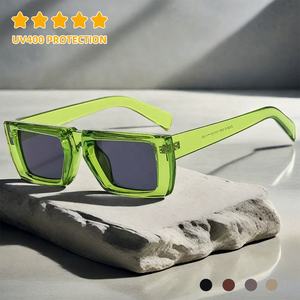 Gafas de Sol Rectangulares Negras de Estilo Retro con Protección UV y Marco de PC, con Logotipo Personalizado al por Mayor, a la Moda y Económicas para Hombre - Product Image 2