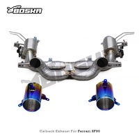 Knalpot Catback Valvetronic Stainless Steel Performa OEM untuk Ferrari SF90 3.9T V8 2019+ Supersport X-pipe Exhaust Muffler