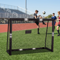 But de football portable et durable en acier et PE, mini-but d'extérieur/intérieur pour adultes, couleur personnalisable, pliable pour l'entraînement