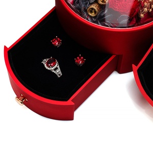 Boîtes en plastique personnalisées pour la Saint-Valentin, avec logo, motif flamant rose, pour ranger des bijoux, des bagues - Product Image 5