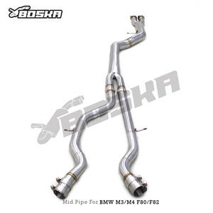 ท่อไอเสียกลาง BOKSA Luxury Exhaust Muffler แบบเดี่ยว ขนาด 1.5 มม. สำหรับ M3/M4 F80/F82 S55 3.0T ปี 2014-2019 ผลิตจากสแตนเลส - Product Image 6