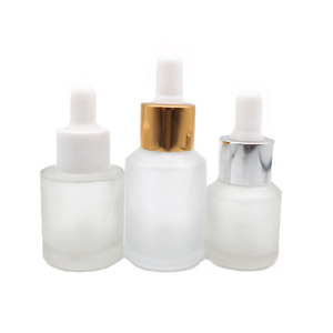 20ml 30ml 40ml 50ml 60ml 80ml 100ml <span class=keywords><strong>vide</strong></span> De Luxe en verre cosmétique dépoli flacon compte-gouttes avec <span class=keywords><strong>Pipette</strong></span> Blanche pour le pétrole - Product Image 3