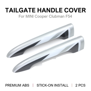 Pour MINI Cooper F54 Clubman, couvre-poignée de hayon en ABS, garniture adhésive, Union Jack à carreaux, 9 designs, 2014-2023, Carwoman Wholesale - Product Image 4