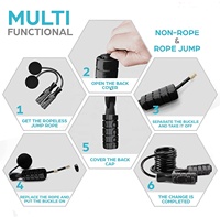 Corde à sauter sans fil en fil d'acier ABS pour entraînement de fitness Beachbody - Durable, fabriquée en Chine